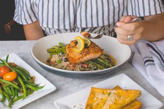 Image of a person eating food to illustrate scared to eat therapy for OCD in Houston, Texas 